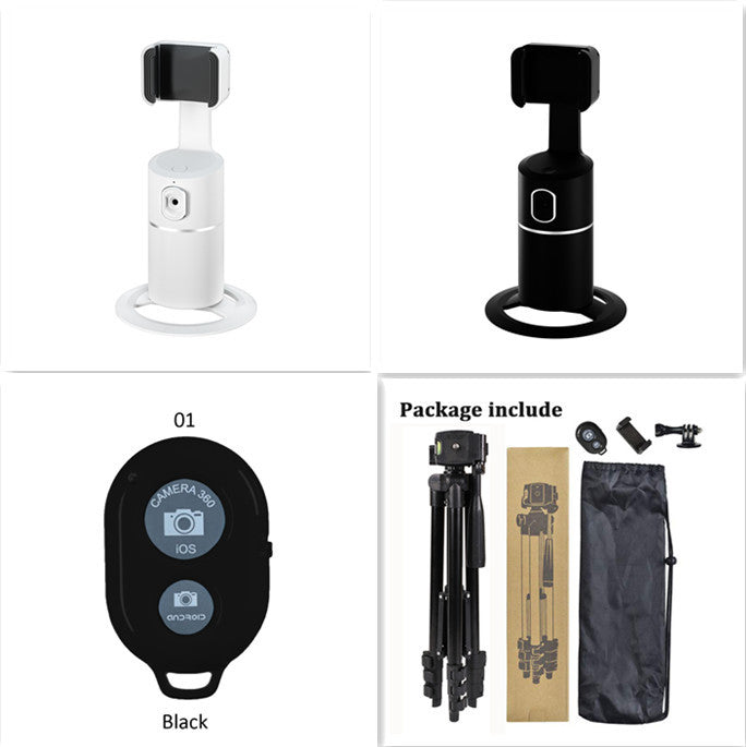 AI Face Tracking Phone Mount – 360° Smart Auto-Tracking Holder