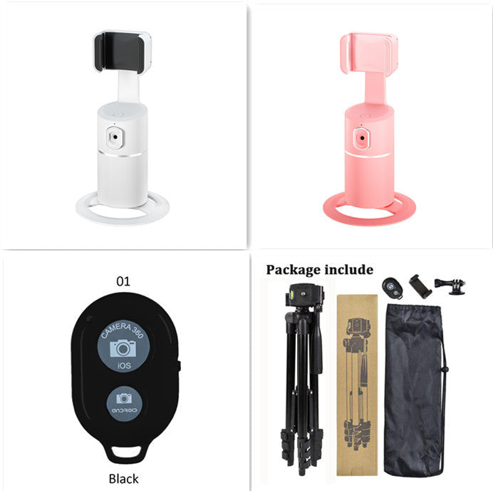AI Face Tracking Phone Mount – 360° Smart Auto-Tracking Holder