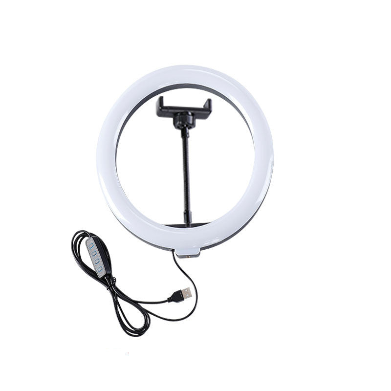 Illuminate your photos with the versatile Ring Light Beauty, featuring adjustable lighting and a rotatable design.
