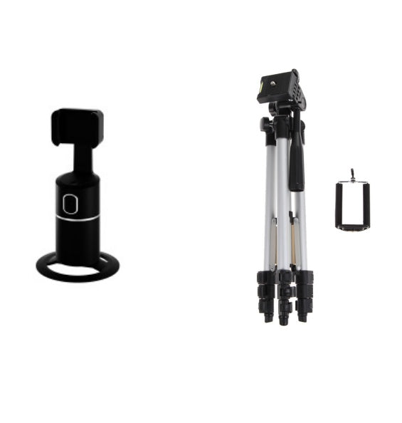 AI Face Tracking Phone Mount – 360° Smart Auto-Tracking Holder