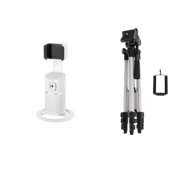 AI Face Tracking Phone Mount – 360° Smart Auto-Tracking Holder