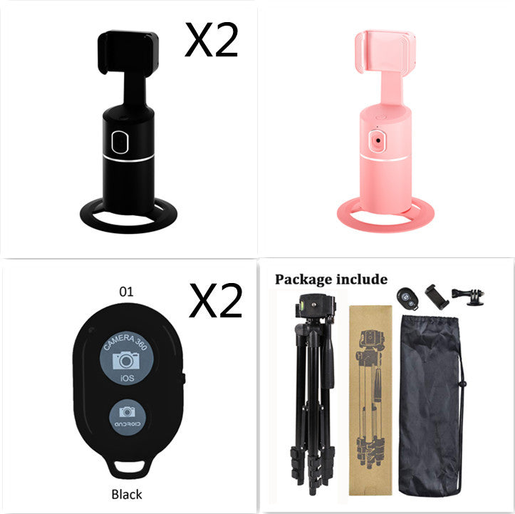 AI Face Tracking Phone Mount – 360° Smart Auto-Tracking Holder
