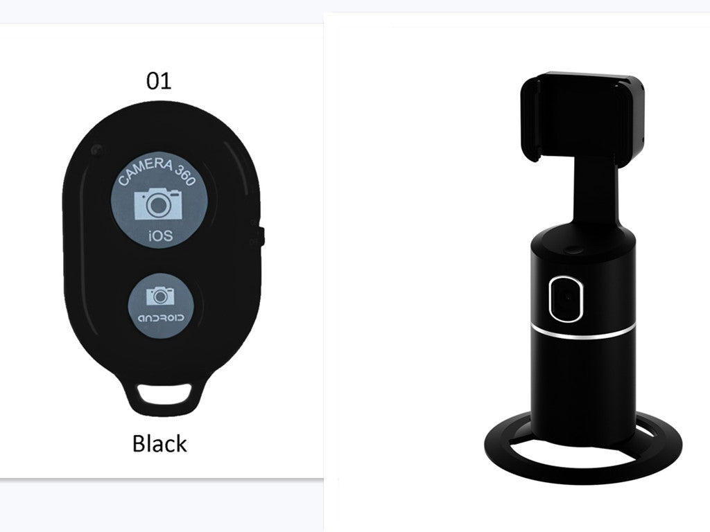 AI Face Tracking Phone Mount – 360° Smart Auto-Tracking Holder