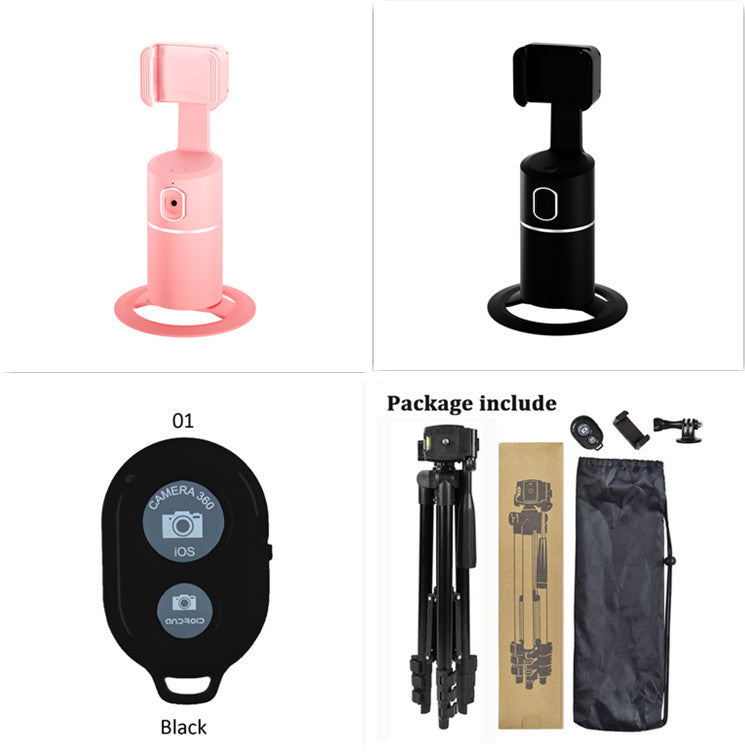 AI Face Tracking Phone Mount – 360° Smart Auto-Tracking Holder