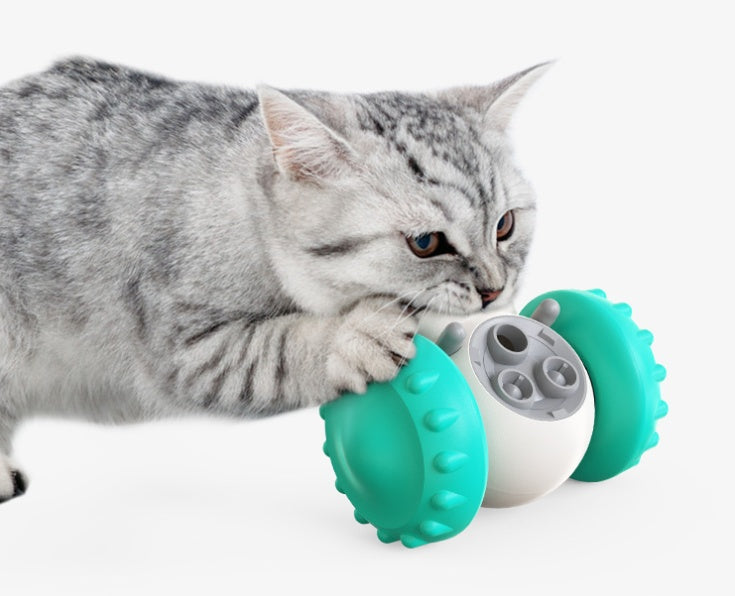 Interactive pet toy filled with Cat And Dog Food to promote healthy slow feeding.