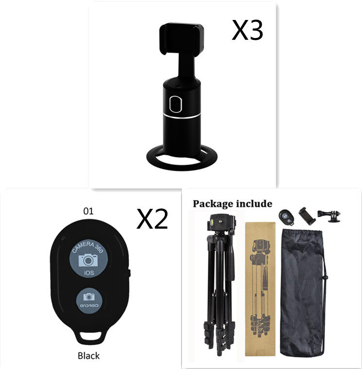 AI Face Tracking Phone Mount – 360° Smart Auto-Tracking Holder