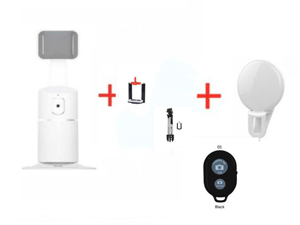 AI Face Tracking Phone Mount – 360° Smart Auto-Tracking Holder