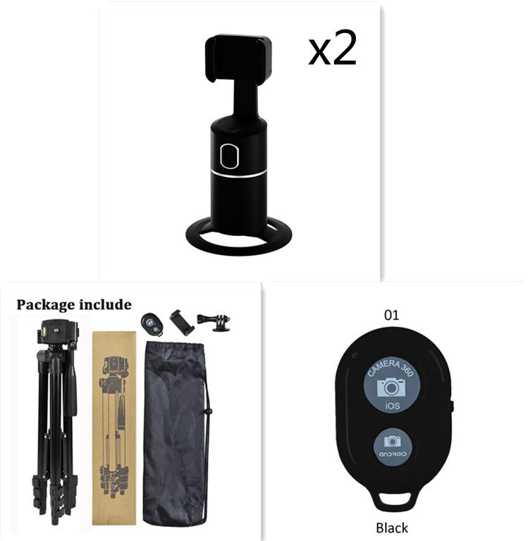 AI Face Tracking Phone Mount – 360° Smart Auto-Tracking Holder