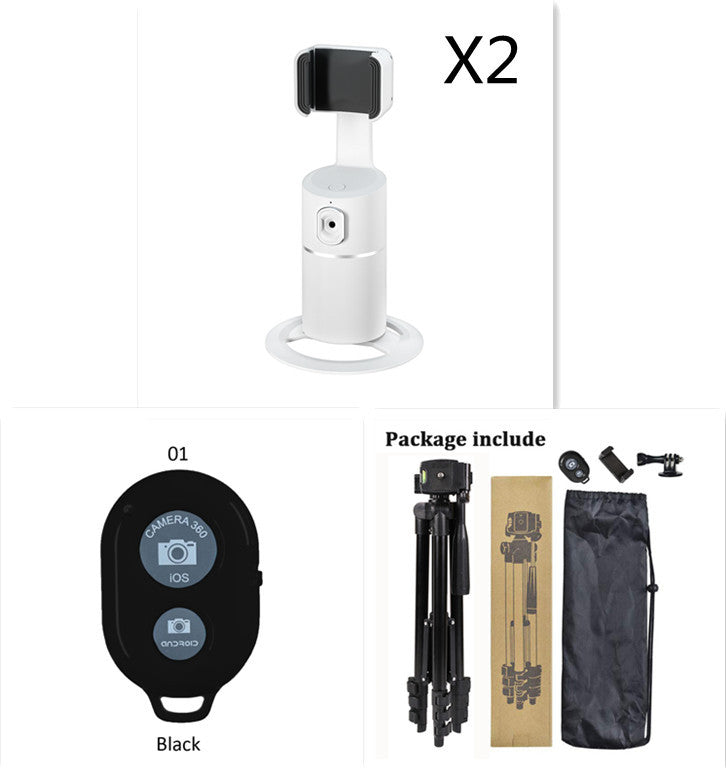 AI Face Tracking Phone Mount – 360° Smart Auto-Tracking Holder