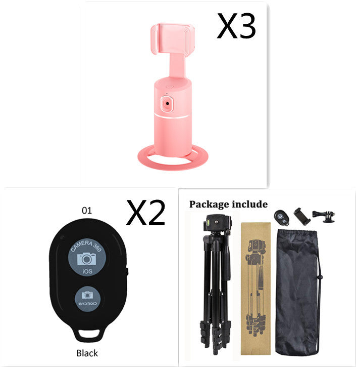 AI Face Tracking Phone Mount – 360° Smart Auto-Tracking Holder