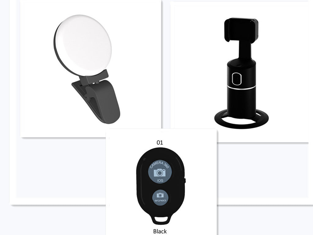 AI Face Tracking Phone Mount – 360° Smart Auto-Tracking Holder