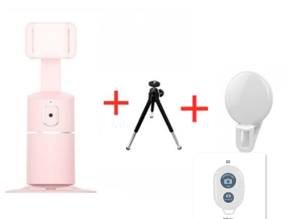 AI Face Tracking Phone Mount – 360° Smart Auto-Tracking Holder