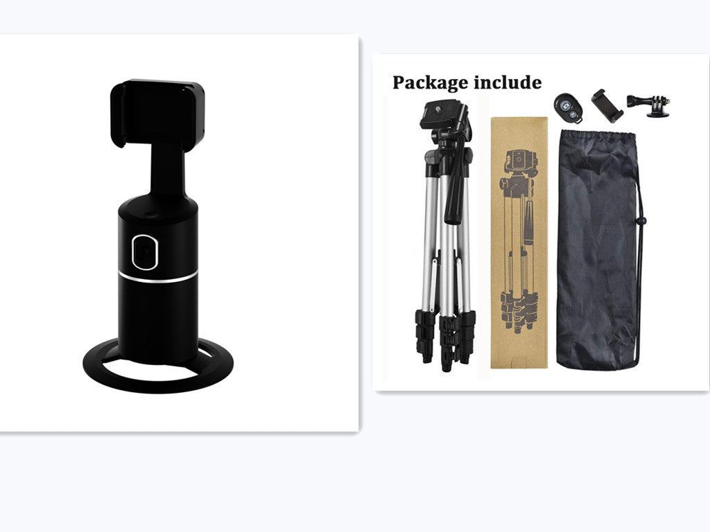 AI Face Tracking Phone Mount – 360° Smart Auto-Tracking Holder