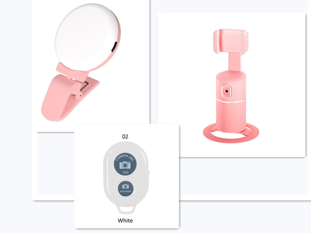 AI Face Tracking Phone Mount – 360° Smart Auto-Tracking Holder