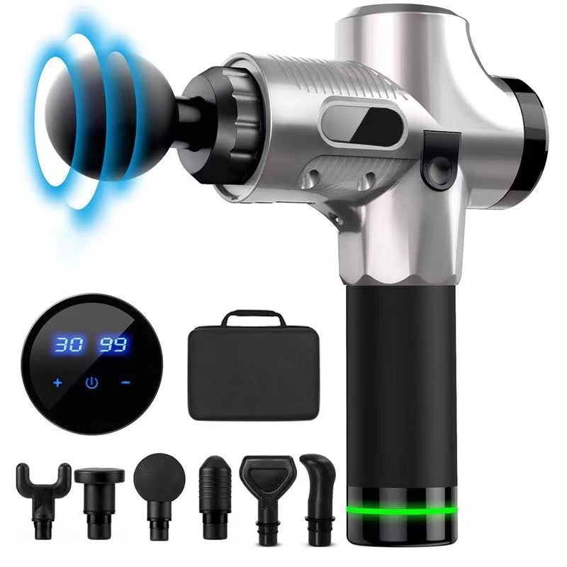 Portable electric massager with 8+ hours of use, perfect for muscle relief and relaxation anytime.