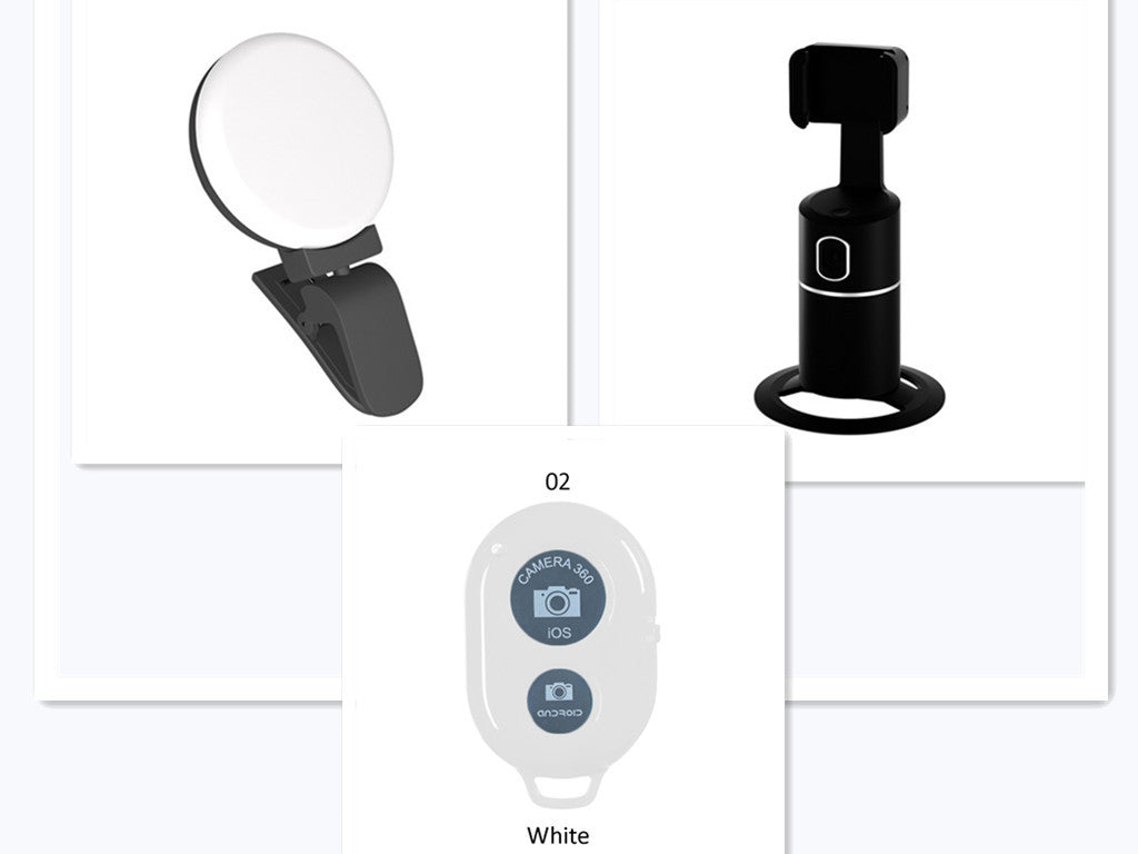 AI Face Tracking Phone Mount – 360° Smart Auto-Tracking Holder