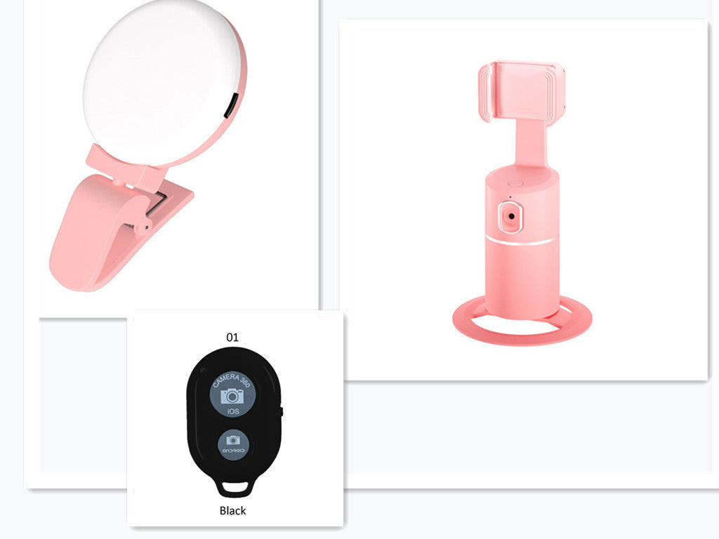 AI Face Tracking Phone Mount – 360° Smart Auto-Tracking Holder