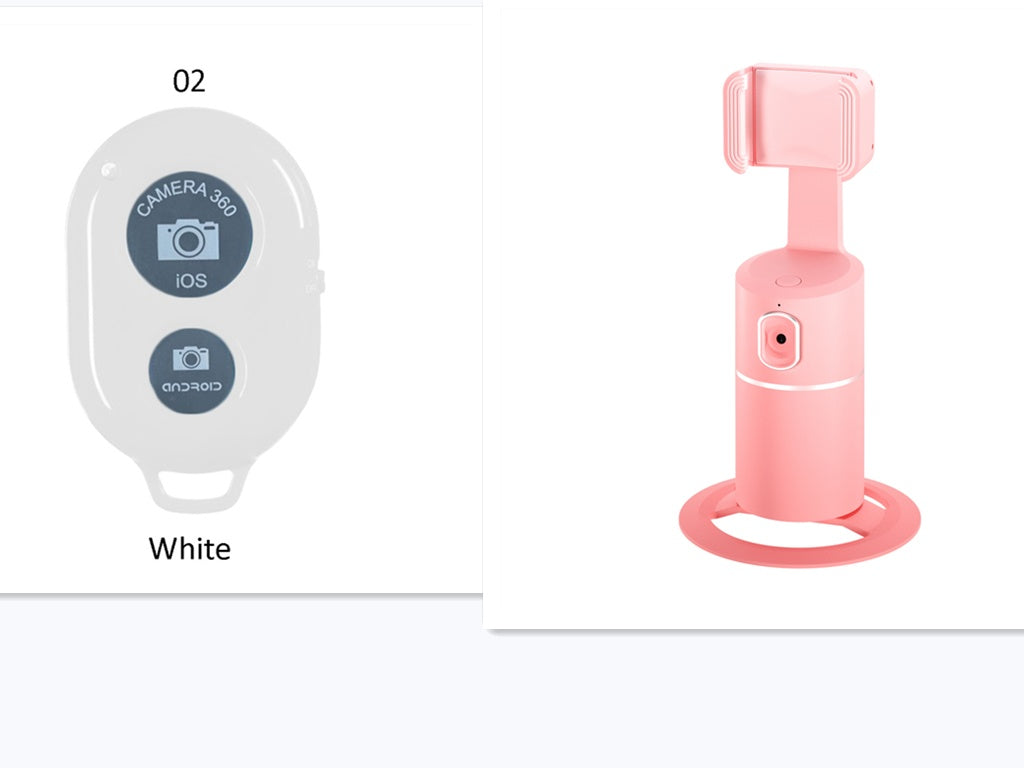 AI Face Tracking Phone Mount – 360° Smart Auto-Tracking Holder