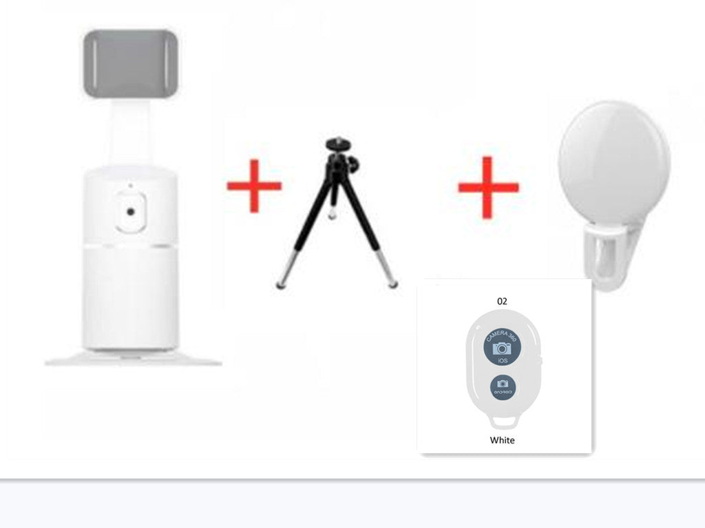 AI Face Tracking Phone Mount – 360° Smart Auto-Tracking Holder