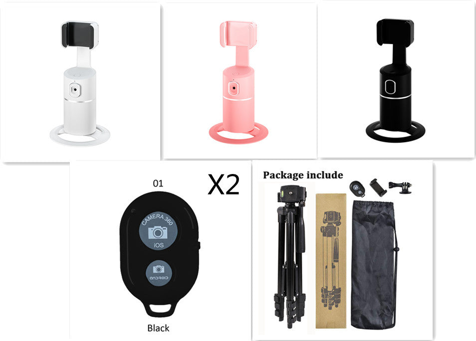 AI Face Tracking Phone Mount – 360° Smart Auto-Tracking Holder