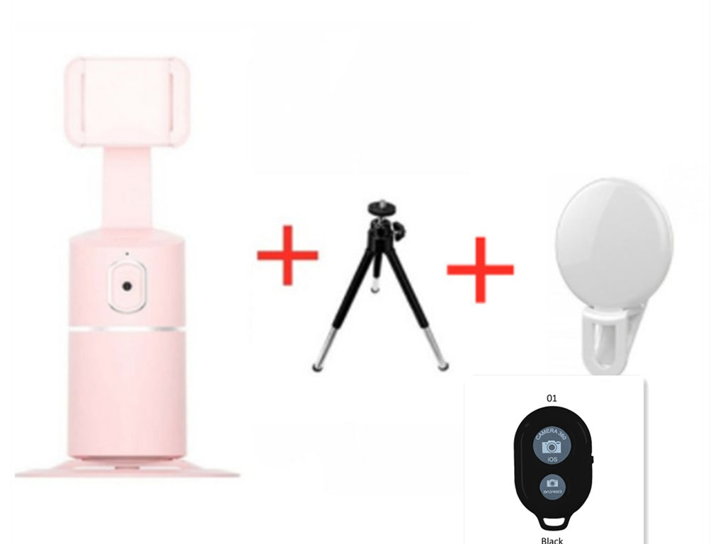 AI Face Tracking Phone Mount – 360° Smart Auto-Tracking Holder