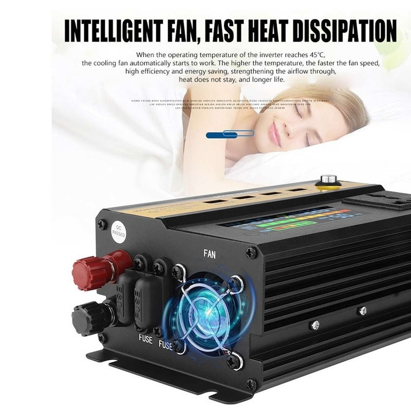 A high-efficiency Vehicle Inverter with square wave output, ideal for charging devices in your vehicle.