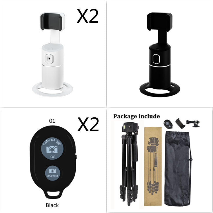 AI Face Tracking Phone Mount – 360° Smart Auto-Tracking Holder