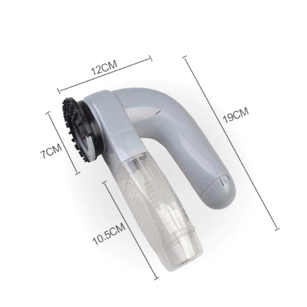 Reusable pet hair remover with a textured surface.