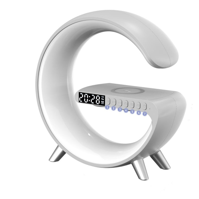 Smart Lamp facilitates fast wireless charging of compatible devices.