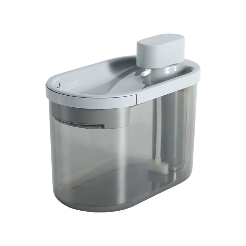 A battery-powered infrared sensor cat fountain providing fresh water for your cat.