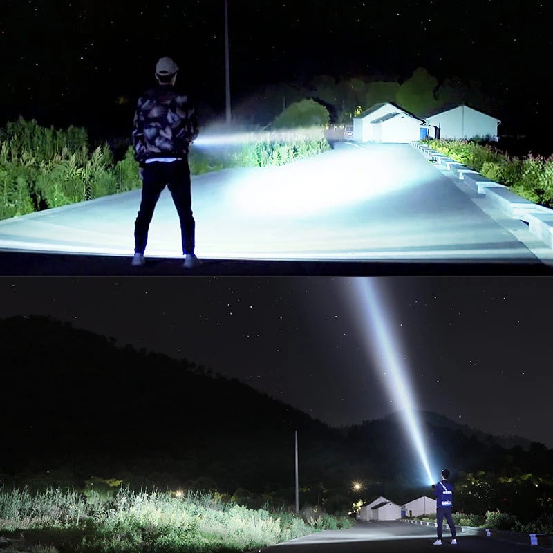 Powerful Super Bright LED Outdoor Flashlight for all your adventures.