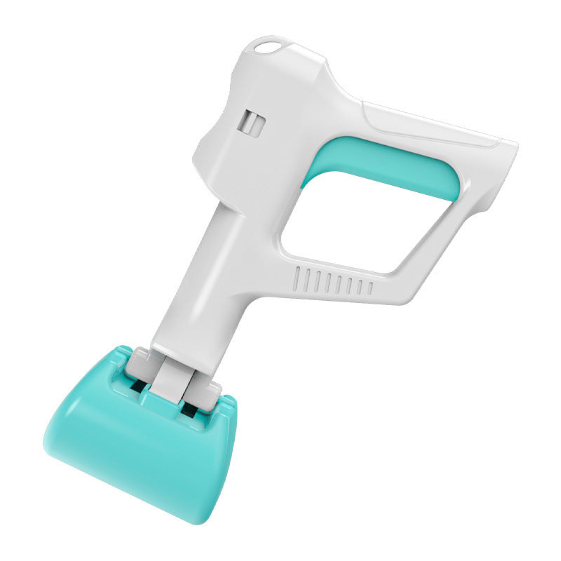 Green Portable Pet Toilet Collector with optional infrared sensor features, offering sterilization and rechargeable battery options for enhanced convenience.
