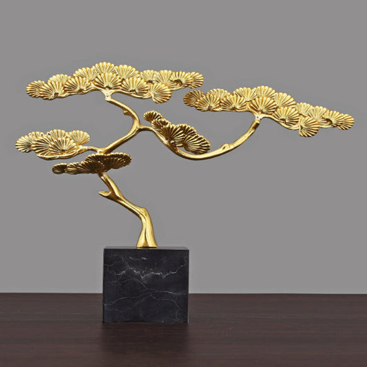 Brass living room decor with simple, modern style; includes Welcoming Pine and Cangsong designs.