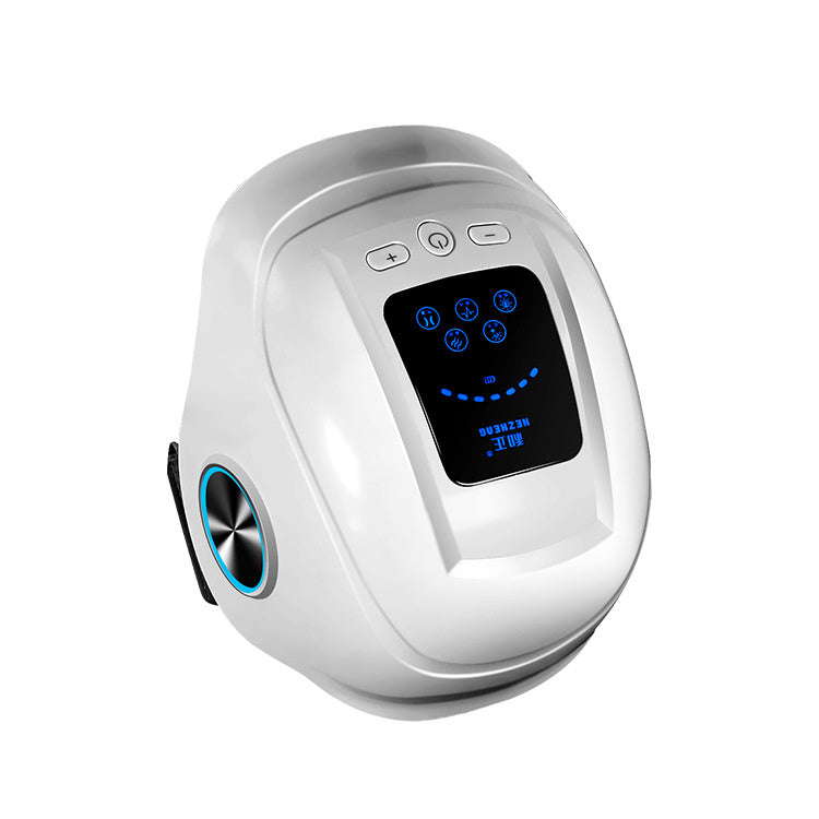 Knee relaxer featuring vibration massage and a 15-minute automatic sync for soothing relief.