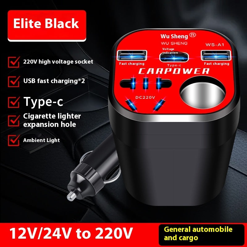 Car Inverter 12V24V: Built to last, with durable components for long-term use.