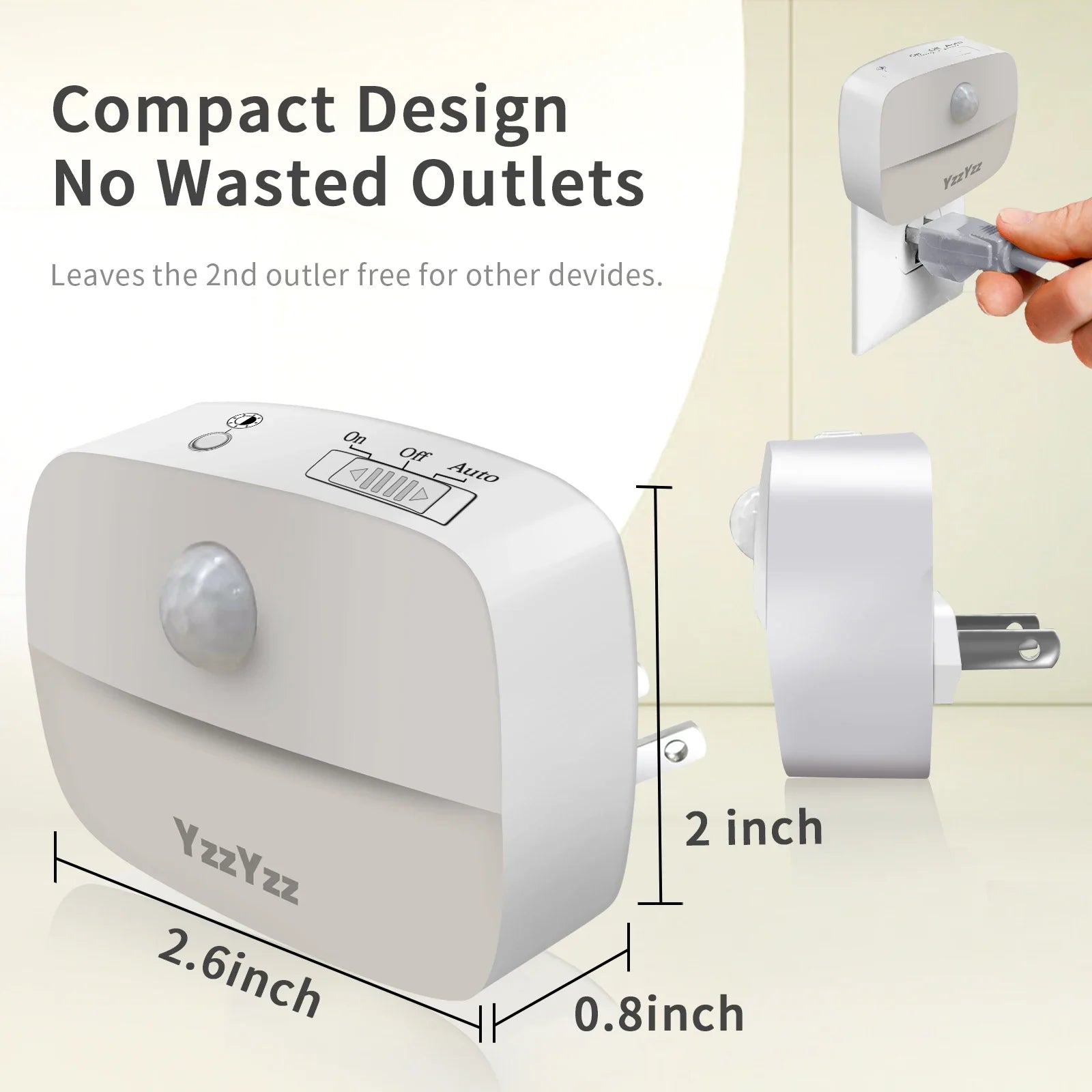 3-Color Motion Sensor Night Light