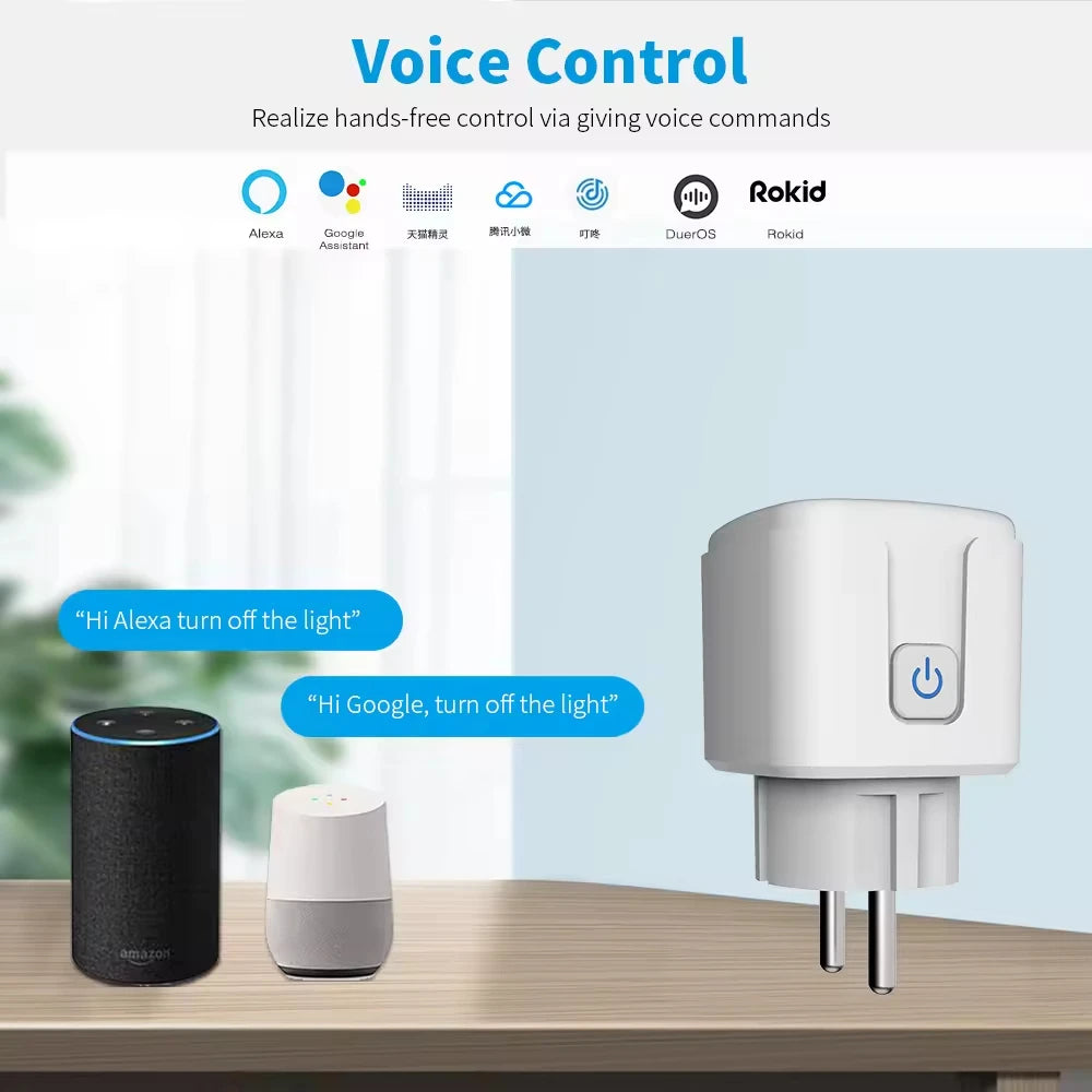 Tuya WiFi Smart Plug with Power Monitor
