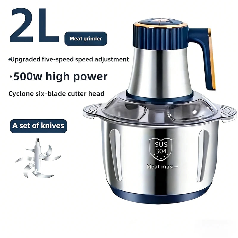 Pro Electric Food Processor & Meat Grinder
