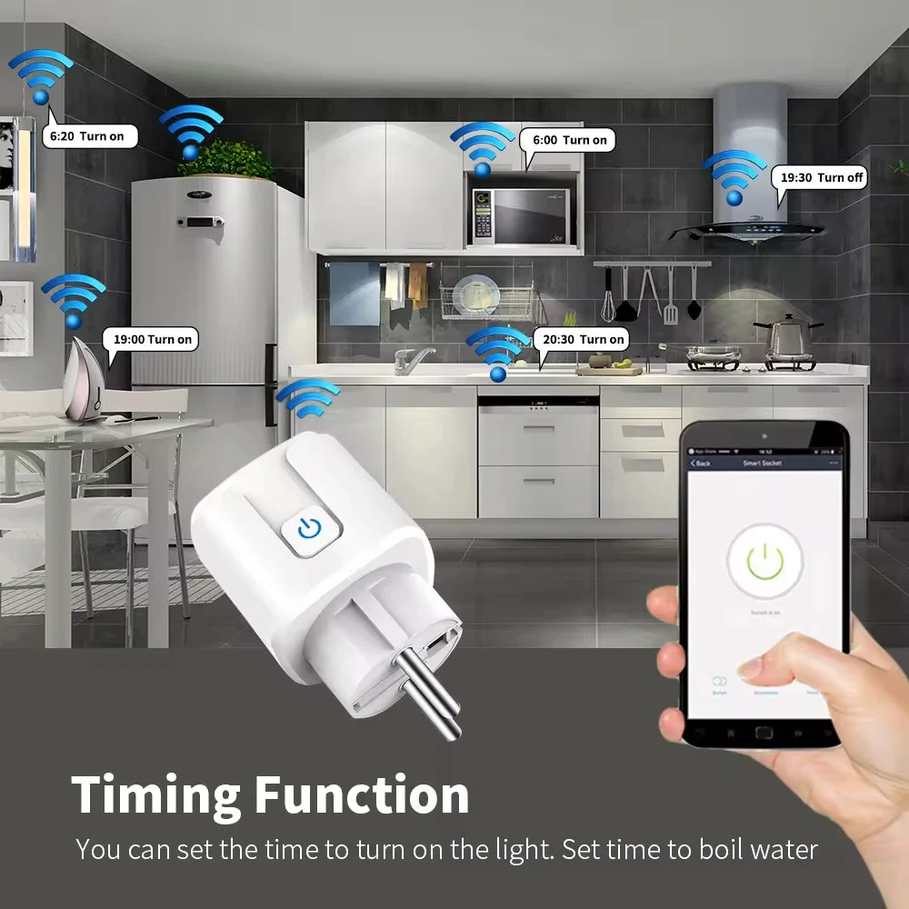 Tuya WiFi Smart Plug with Power Monitor