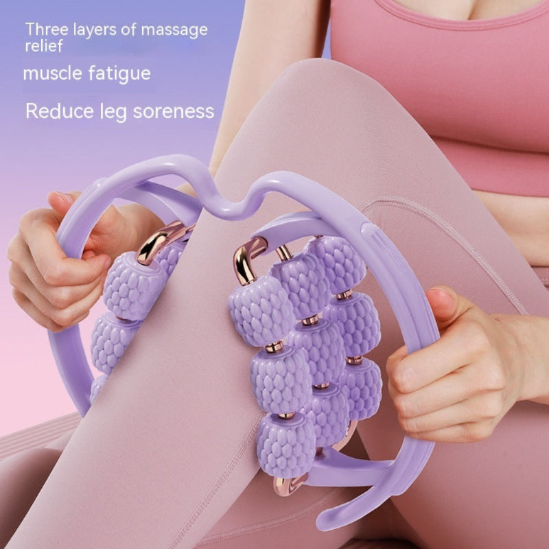 Leg relief is easy with this eco-friendly annular massager, designed to soothe tired legs. Available in purple or pink, includes one roller for ultimate comfort.