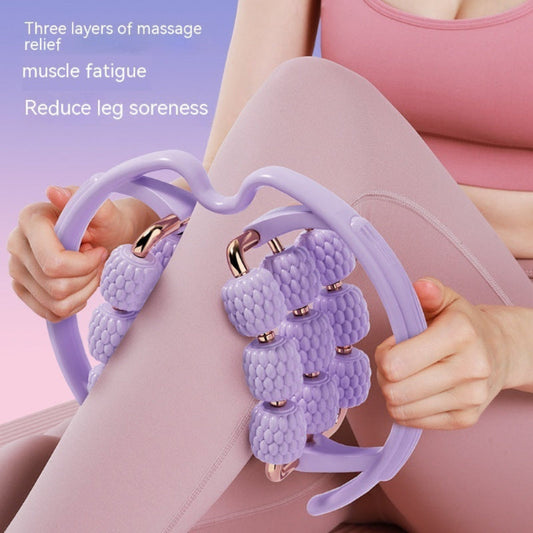 Leg relief is easy with this eco-friendly annular massager, designed to soothe tired legs. Available in purple or pink, includes one roller for ultimate comfort.