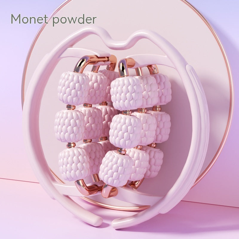 Leg stress melts away with this eco-friendly annular massager, perfect for tired legs. Choose purple or pink, and enjoy the soothing benefits of one included roller.