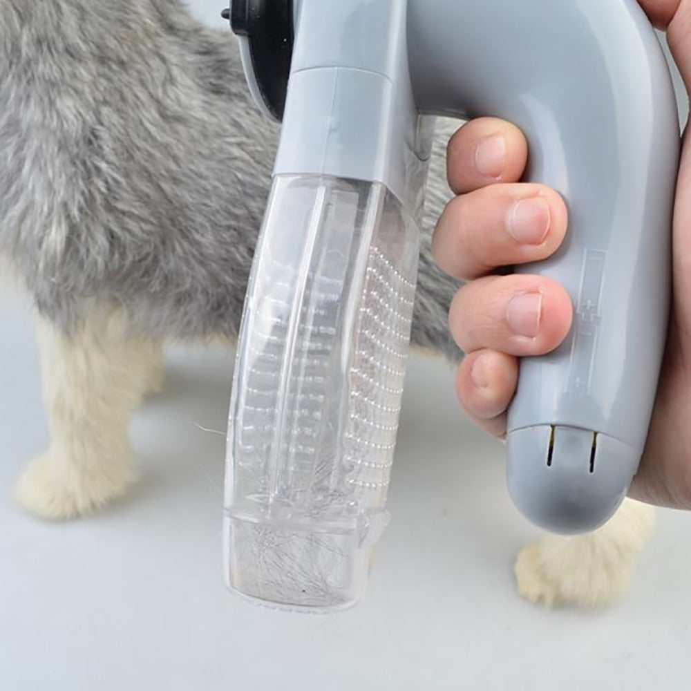 Handheld pet hair remover.