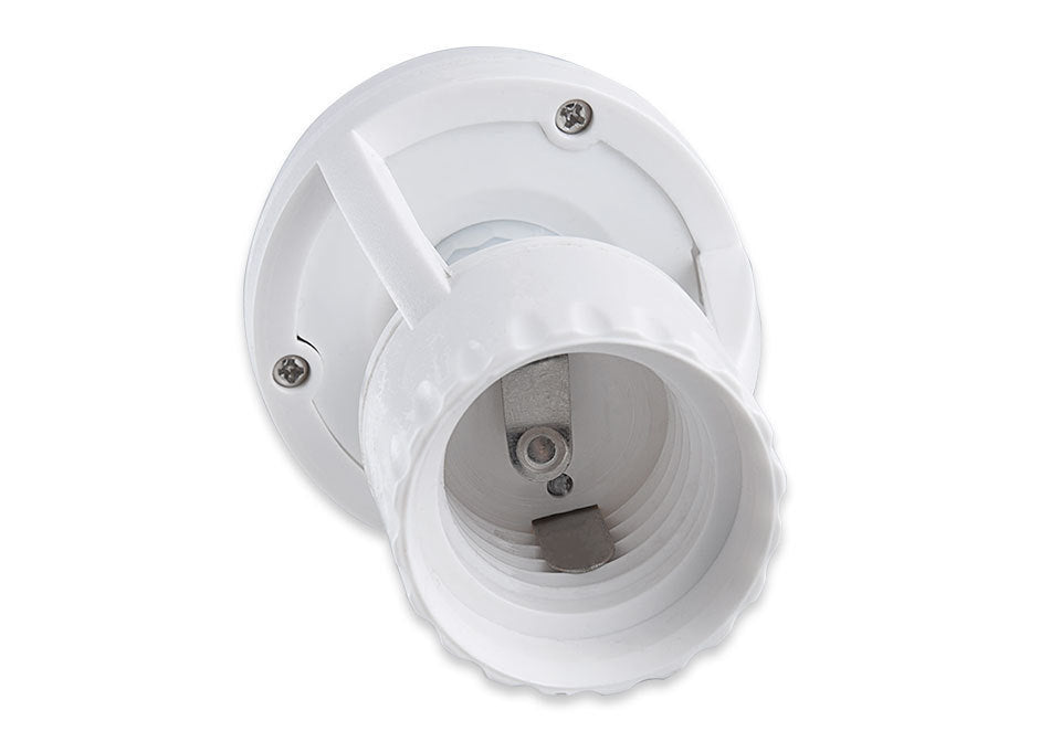 E27 Smart Motion Sensor Light Switch, including switch and bracket for easy setup.