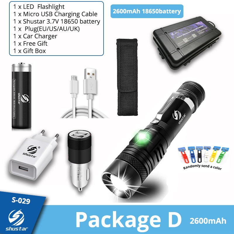 Ultra Flashlight Torch Zoomable