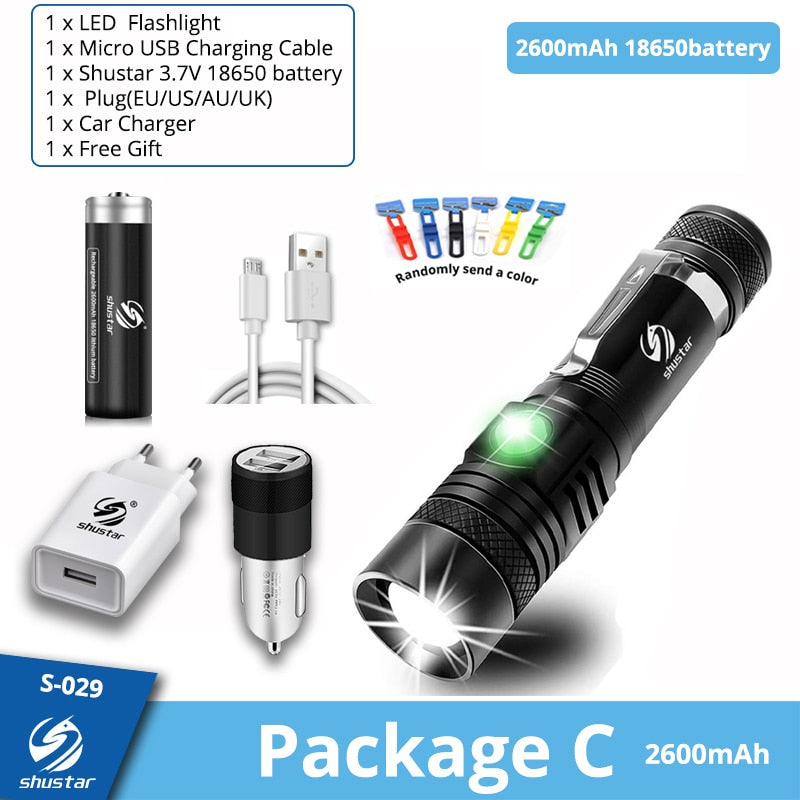 Ultra Flashlight Torch Zoomable