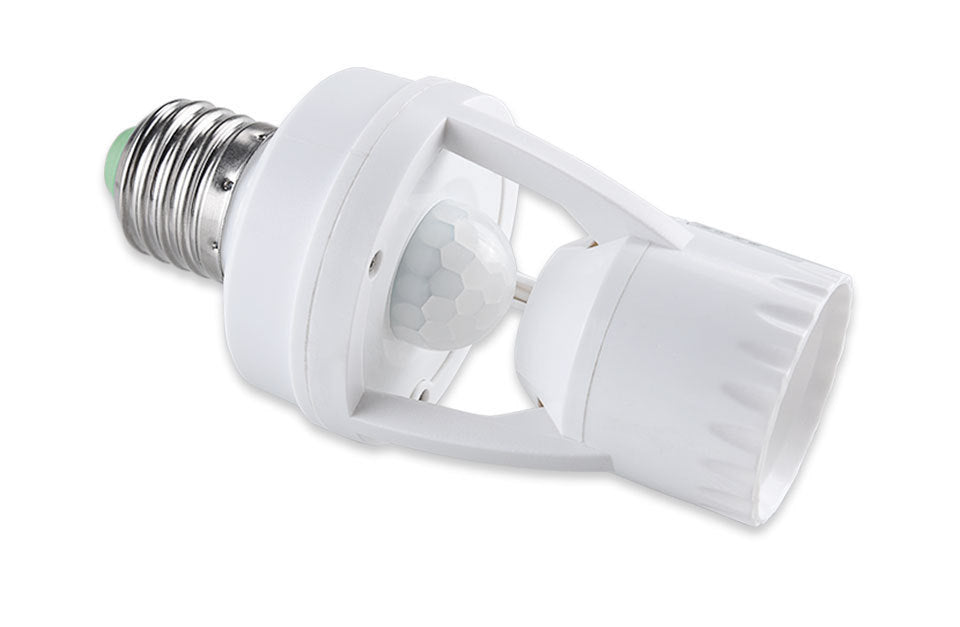 E27 Smart Motion Light Switch featuring a PIR sensor for energy-efficient lighting.